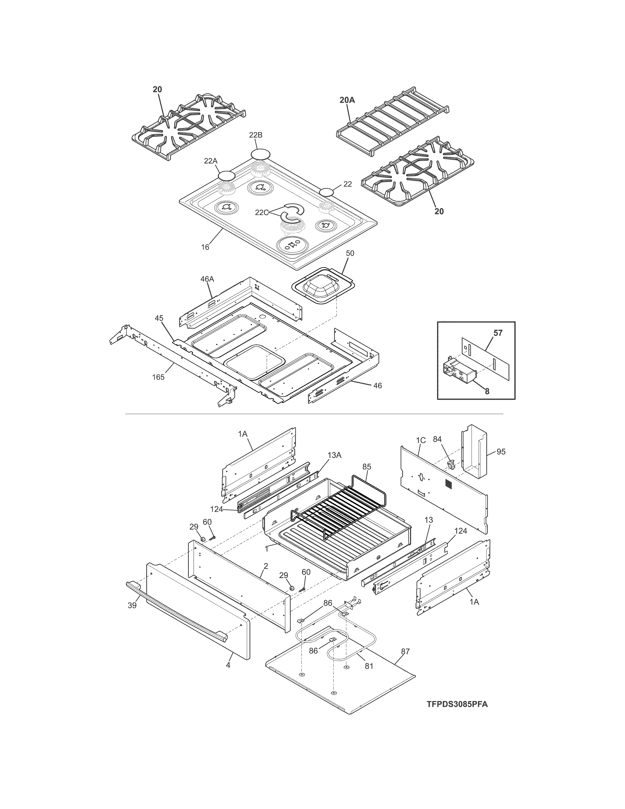 Top/drawer