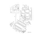 Kenmore 25370423416 shelves diagram