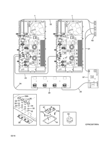 Controls/induction unit
