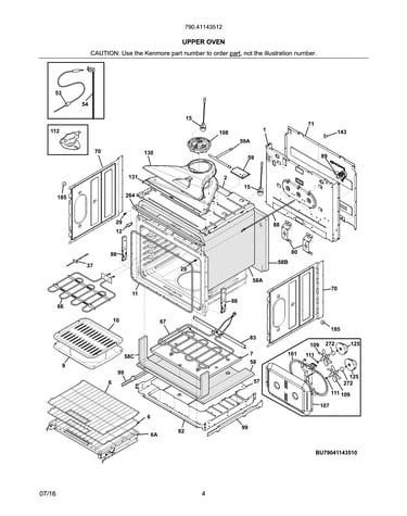 Upper oven