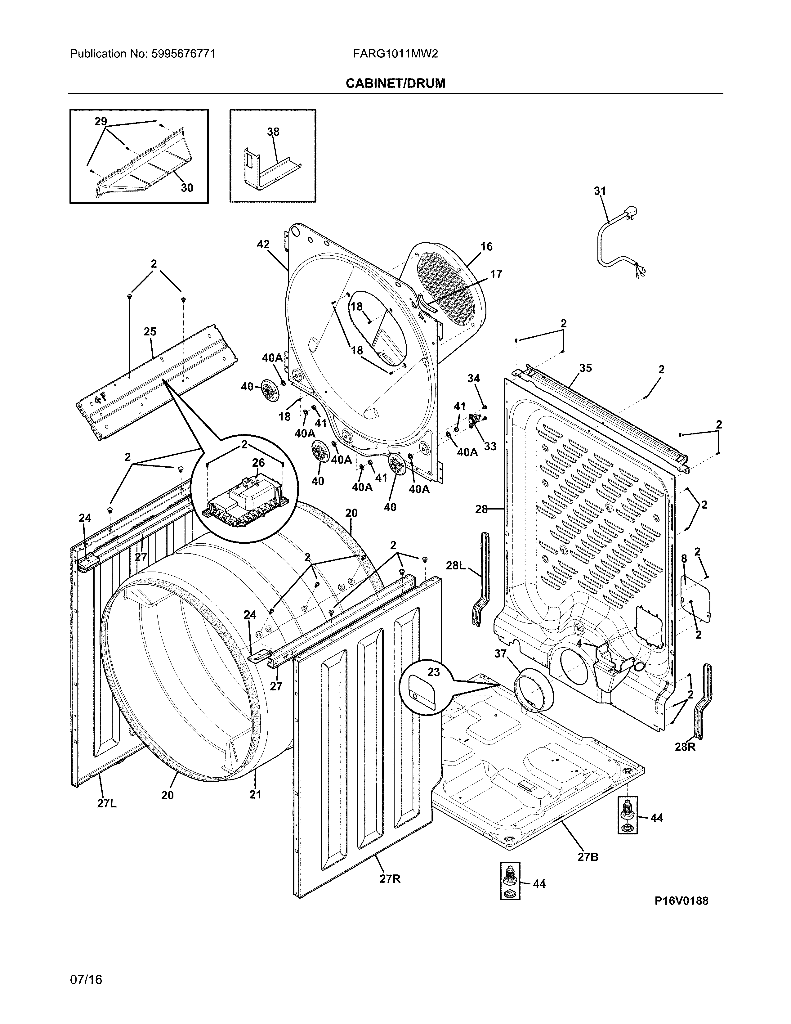 Cabinet/drum