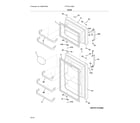 Frigidaire FFTR1514QB3 doors diagram