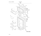 Frigidaire FFTR1521RW1 doors diagram
