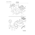 Frigidaire FFGF3019LWF top/drawer diagram