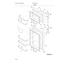 Frigidaire FFTR1614RW2 doors diagram
