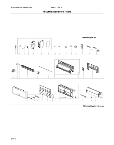Recommended spare parts