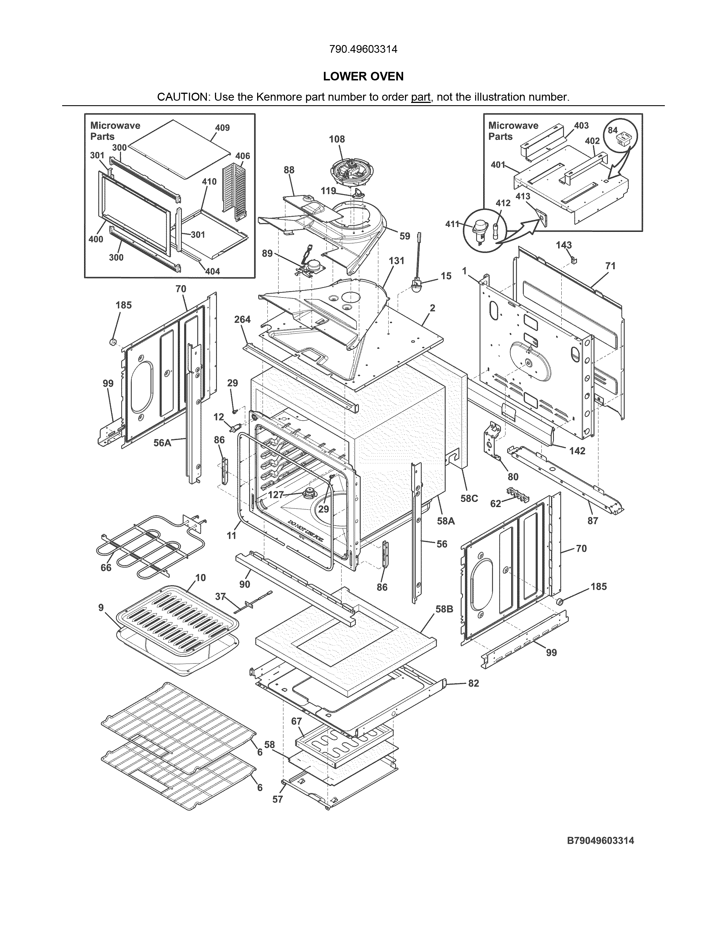 Lower oven
