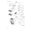 Frigidaire FFSC2323LEBA shelves diagram