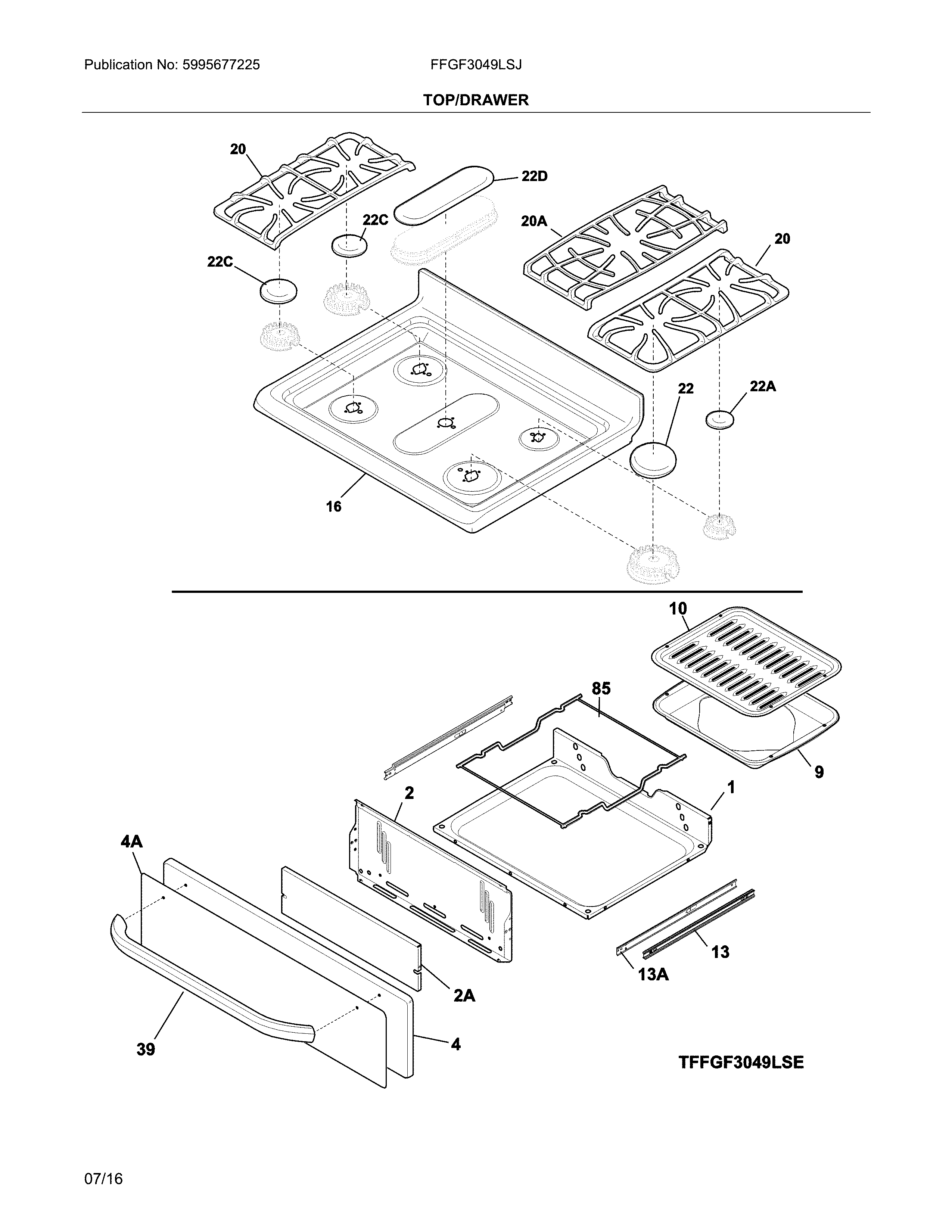 Top/drawer