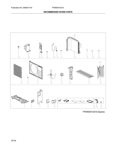 Recommended spare parts