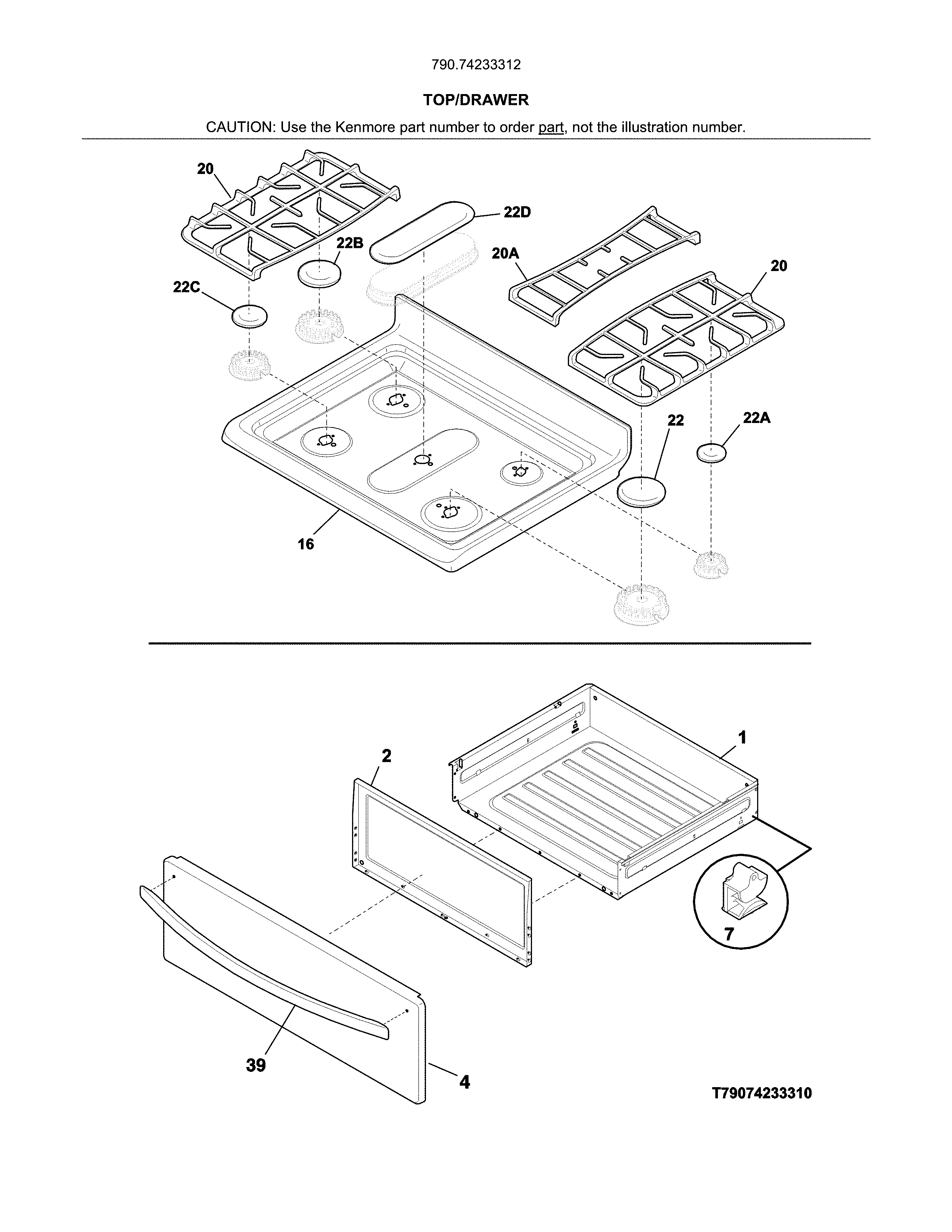 Top/drawer