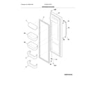 Frigidaire FFHS2311PFFA refrigerator door diagram