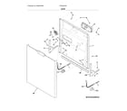 Frigidaire FGCD2444SW0A door diagram