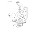 Frigidaire FGCD2444SF0A motor & pump diagram