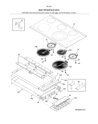 Main top/surface units
