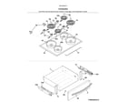 Kenmore 79042523317 top/drawer diagram