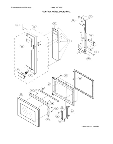Control panel,door,miscellaneous
