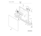 Frigidaire FBD2400KW10B door diagram