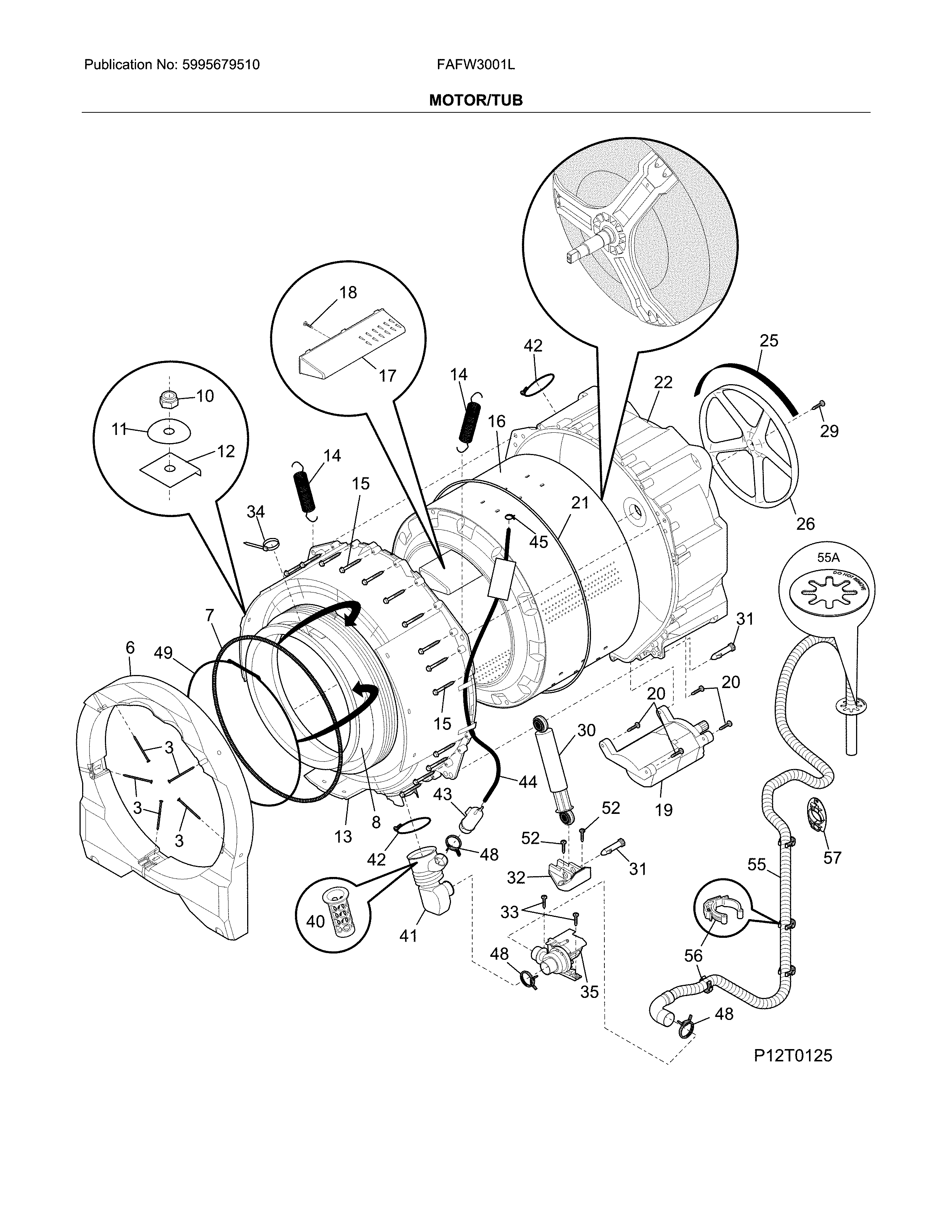 Motor/tub