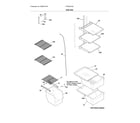 Frigidaire FFSS2314QE9A shelves diagram