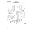 Frigidaire FFLG3911QW1 upper cabinet/drum heater diagram