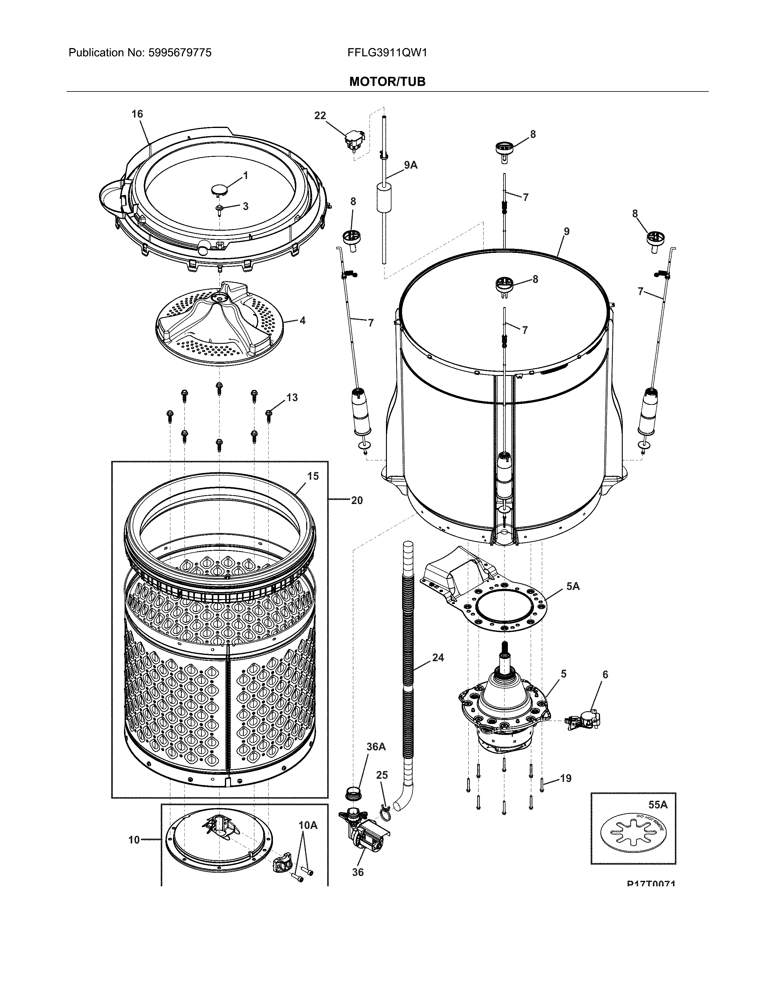 Motor/tub