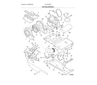 Frigidaire FFLG4033QT1 motor/blower/belt diagram