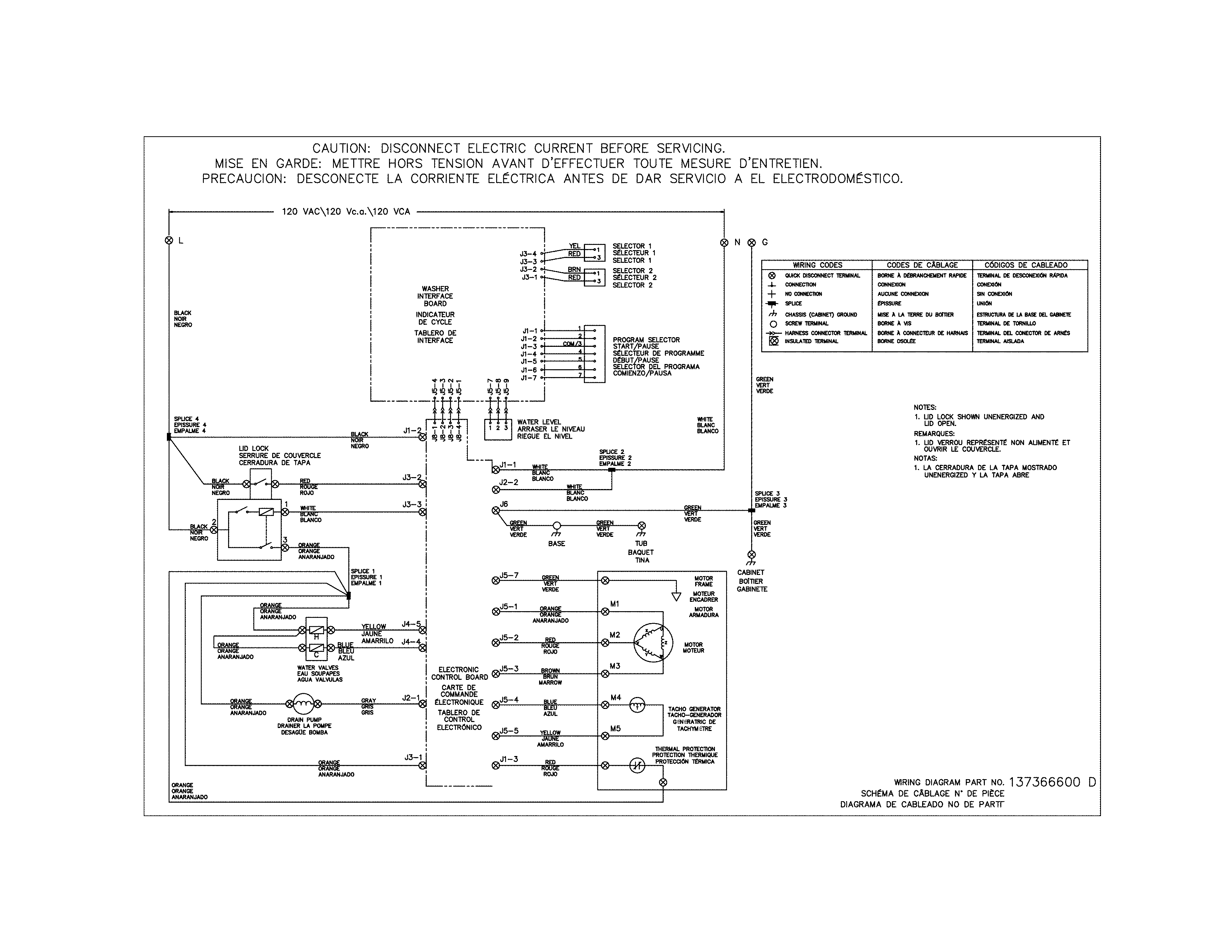 Wiring diagram washer