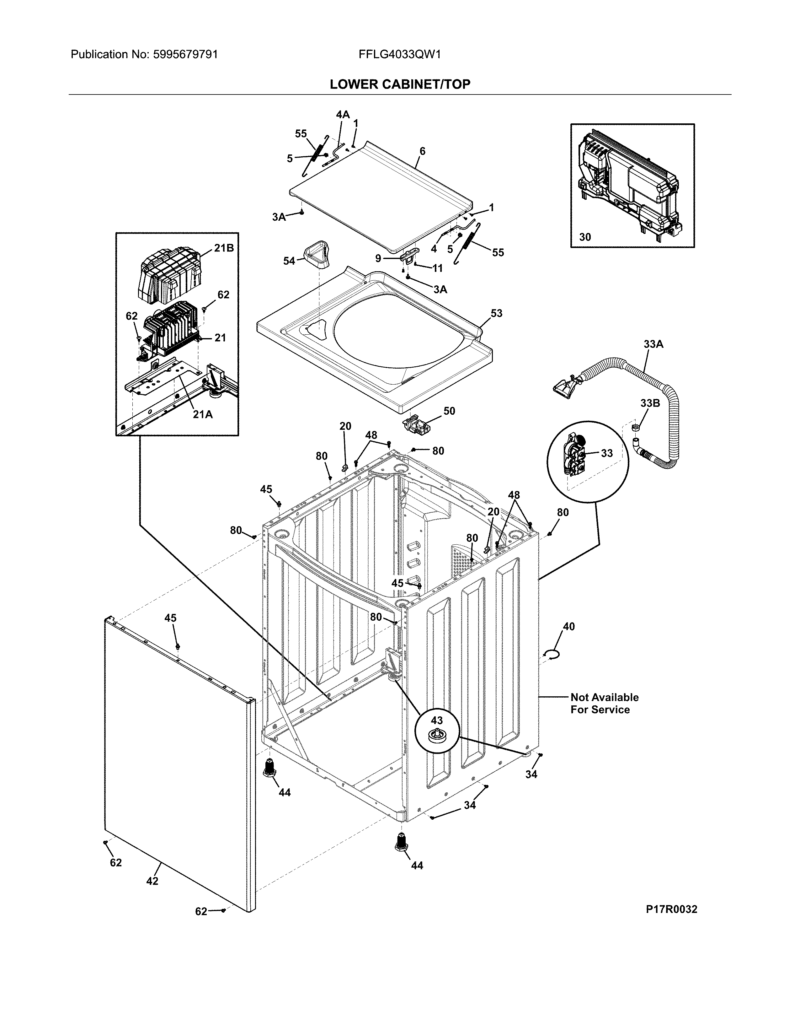 Lower cabinet/top