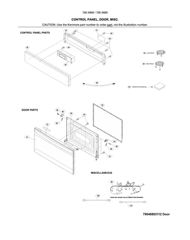 Control panel,door, miscellaneous