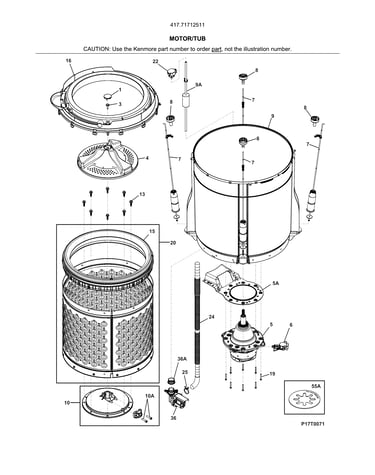 Motor/tub