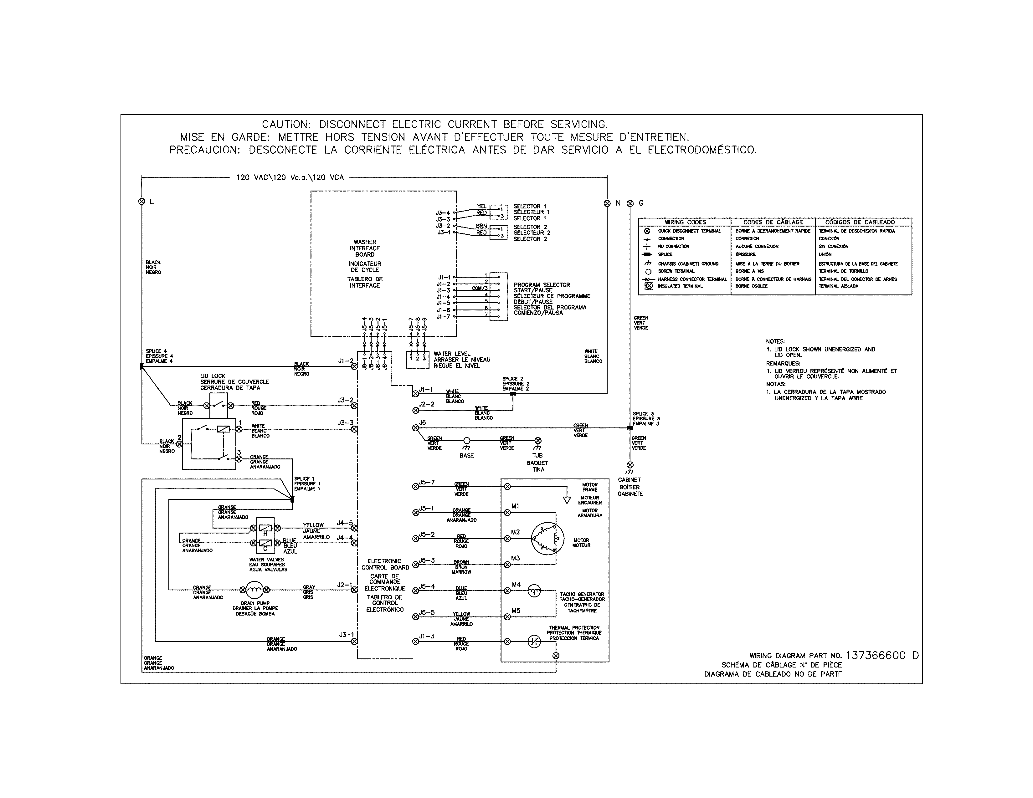 Wiring diagram washer
