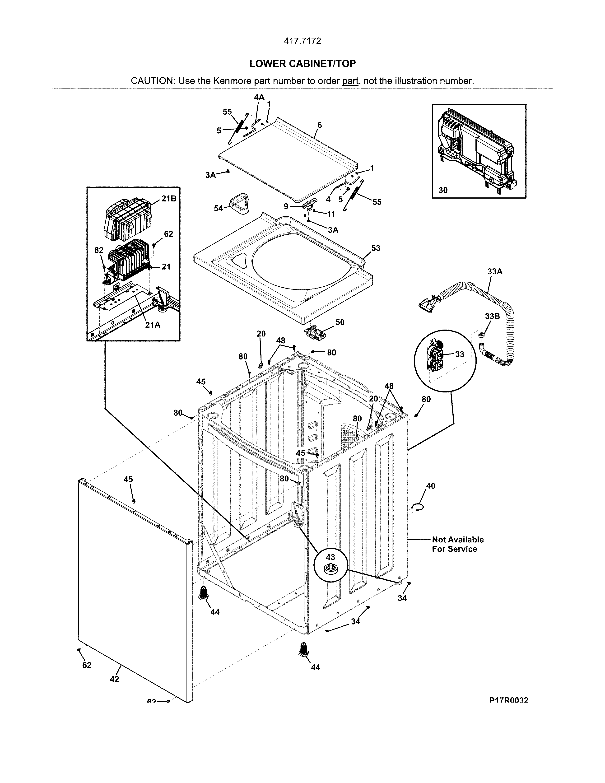 Lower cabinet/top