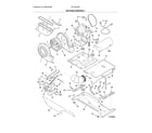 Frigidaire SFLG4033RT1 motor/blower/belt diagram