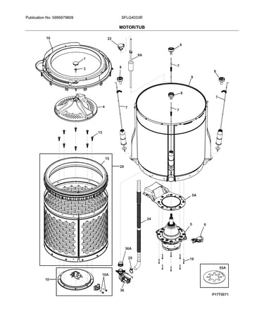 Motor/tub