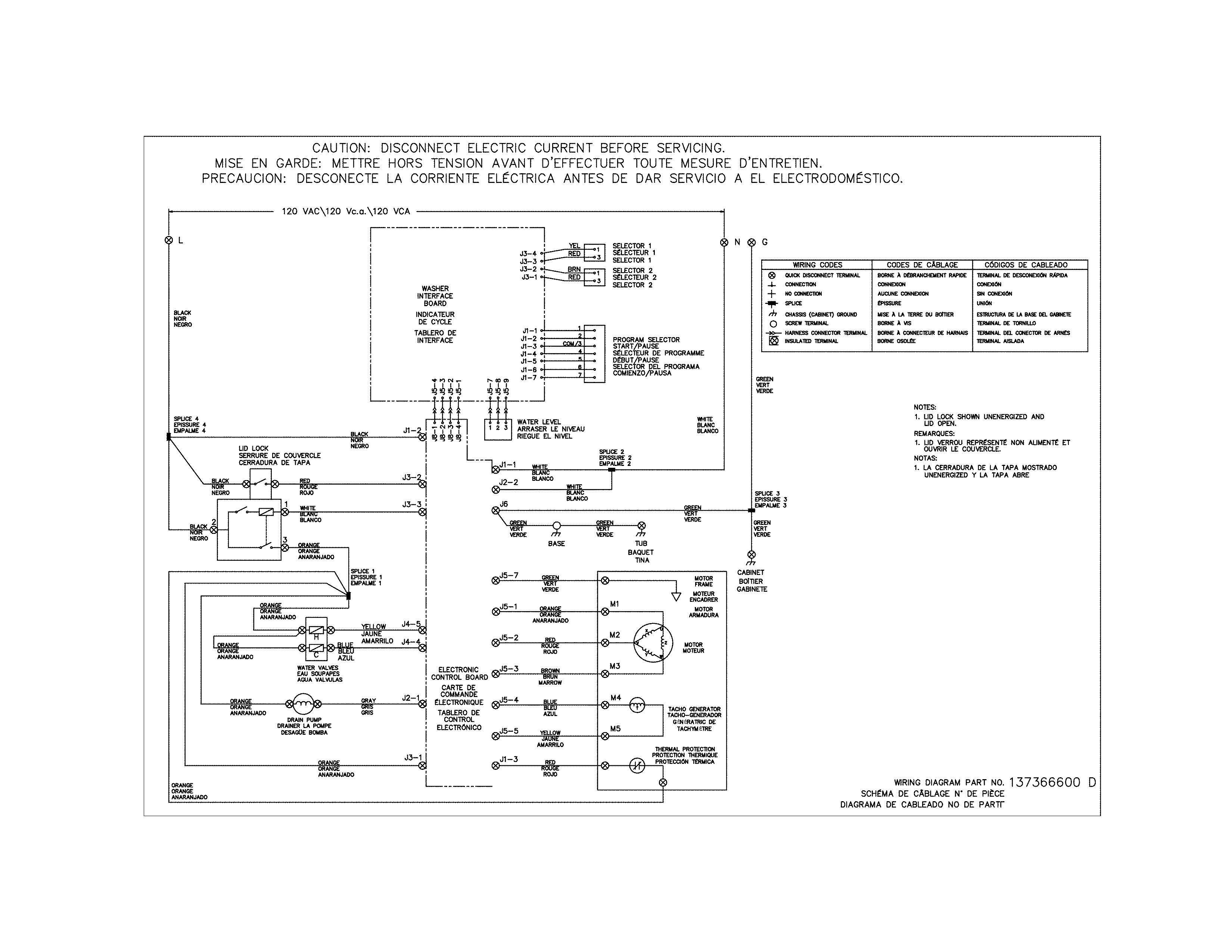 Wiring diagram washer