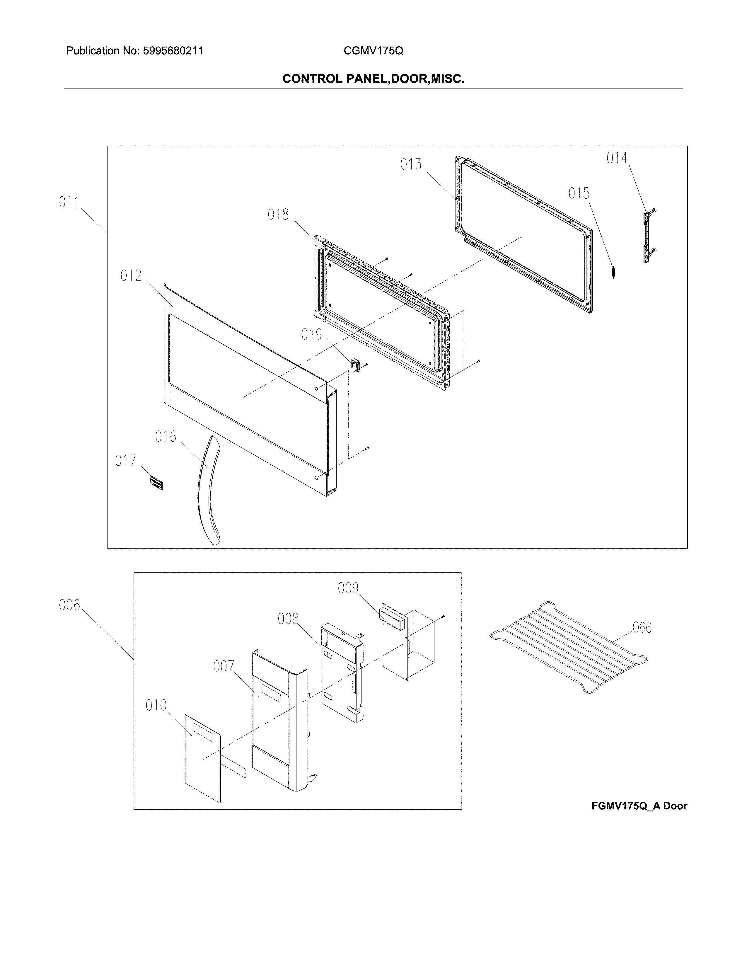 Control panel,door,miscellaneous