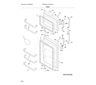 Frigidaire FFTR2021QW4 doors diagram