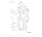 Frigidaire FFHT1521QW4 door diagram