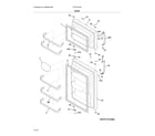 Frigidaire FFHT1614QB4 door diagram