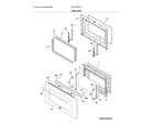 Frigidaire FGEF4085PFA door diagram