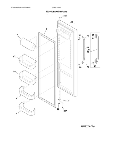 Refrigerator door