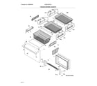 Electrolux E23BC78IPSLA freezer drawer, baskets diagram