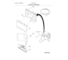Electrolux E23BC78IPSLA controls & ice dispenser diagram