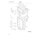 Frigidaire FFTR2021QW8A door diagram