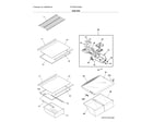 Frigidaire FFTR2021QW8A shelves diagram