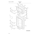 Frigidaire FFTR2021QS9A door diagram