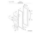 Frigidaire FGHC2355PFCC refrigerator door diagram