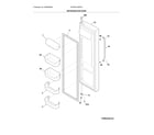 Frigidaire DFHS2313MFKA refrigerator door diagram