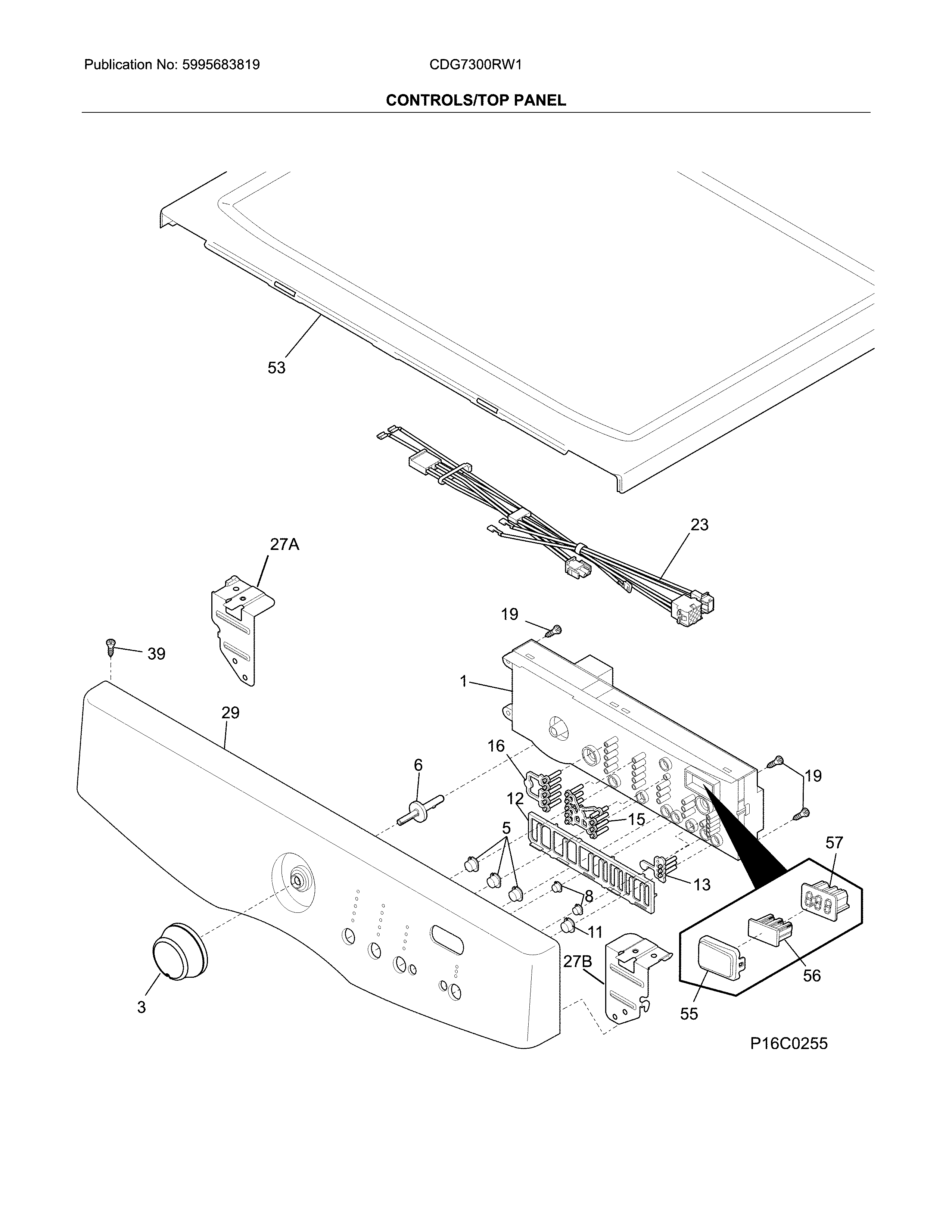 Controls/top panel